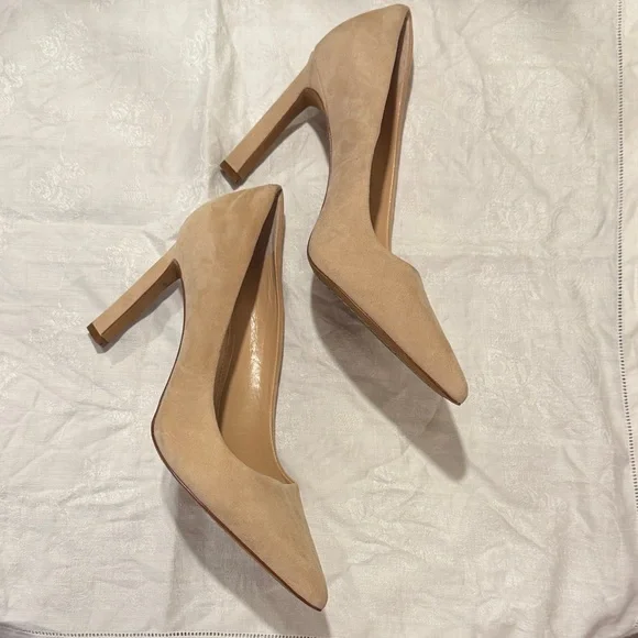 Vince Camuto Tan Suede High Heels - Picture 3 of 5